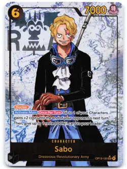 Sabo (Parallel) OP13-120 Carrying On His Will - Image 1