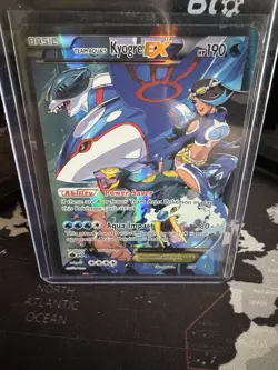Pokemon Team Aqua's Kyogre EX 6/34 Double Crisis Full Art Ultra Rare Holo Card - Image 1