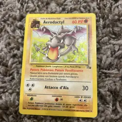 Pokemon Card - Aerodactyl Fossil Italian 1/62 Holo Rare - Image 1