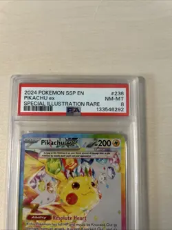Pokemon Pikachu TCG Sv08: Surging Sparks EX Card 238/191 NM Condition - Image 3
