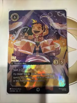 Enchanted Lilo - Rock Star Foil Character 223/204 English Lorcana TCG Card - Image 1