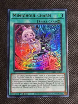YuGiOh! - Mimighoul Charm MP25-EN260 Ultra Rare 1st Edition Near Mint - Image 1