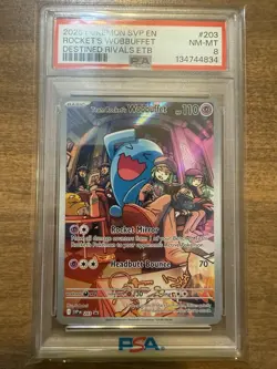 Team Rocket's Wobbuffet 203 Sv: Scarlet & Violet Promo Cards Holo - Image 1