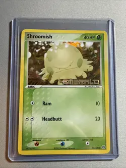 Pokemon Card - Shroomish Emerald 63/106 Common Reverse Holo Stamped LP - Image 1