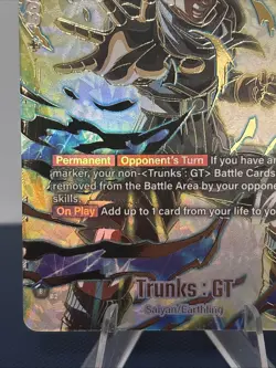 Trunks : GT FB04-114 Championship Tournament Prize Promo Dragon Ball Card - Image 5