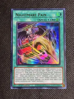 YuGiOh! - Nightmare Pain MP25-EN165 Ultra Rare 1st Edition Near Mint - Image 1