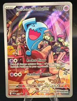 Team Rocket's Wobbuffet 203 Sv: Scarlet & Violet Promo Cards Holo - Image 1
