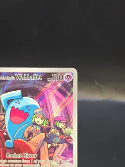 Team Rocket's Wobbuffet 203 Sv: Scarlet & Violet Promo Cards Holo - Image 3