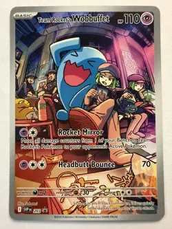 Team Rocket's Wobbuffet 203 Sv: Scarlet & Violet Promo Cards Holo - Image 1