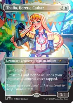 Thalia, Heretic Cathar (Rainbow Foil) -Foil Near Mint MTG Secret Lair - Image 1