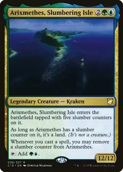 NM Arixmethes, Slumbering Isle, MTG, Commander 2018, Magic the Gathering, 38 - Image 1