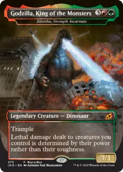 x1 Godzilla, King of the Monsters - Zilortha, Strength Incarnate M MTG Ikoria: L - Image 1