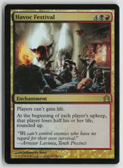 Havoc Festival Lightly Played Foil 166 Return to Ravnica Magic: The Gathering - Image 1