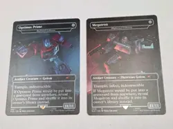Mtg Magic Megatron & Optimus Prime - Blightsteel Darksteel Colossus Secret Lair - Image 1