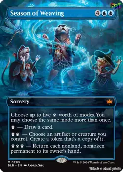 Season of Weaving (Borderless) [BLB - 283] - NM [Foil] TCG MTG - Image 1