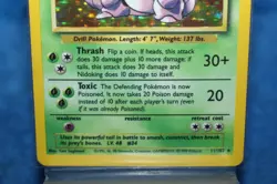 Vintage Nidoking Base Set #11/102 Stage 1 HP 90 Holo Rare Pokemon Card TCG WOTC - Image 4
