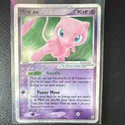 Pokemon Mew ex 90 HP Ultra Rare EX Legend Maker Holo Basic 88/92 Nintendo - Image 1