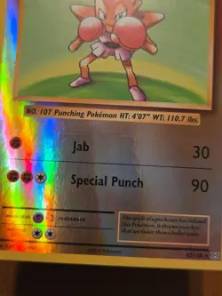 Hitmonchan - 62/108 - Pokemon XY Evolutions Reverse Holo LP - Image 2