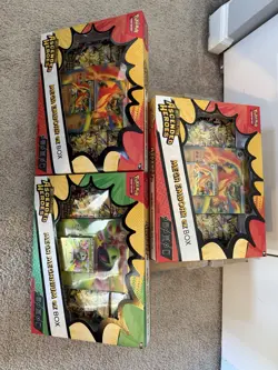Pokemon Ascended Heroes Mega Ex Box Lot of 3 (2x EMBOAR 1x MEGANIUM) - Image 1