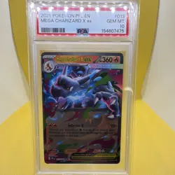 Pokemon TCG Mega Charizard X EX 013/094 Phantasmal Flames Holo PSA 10 English - Image 1