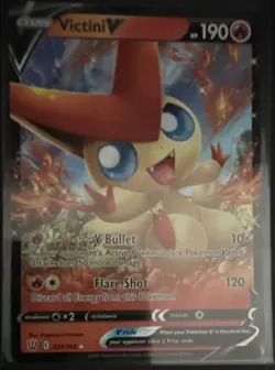 The Pokemon Company Victini V 021/163 Battle Styles Ultra Rare Holo 190 HP 120 - Image 1