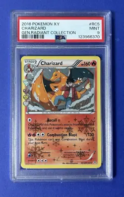 2016 Pokemon XY Charizard Gen Radiant Collection #RC5 PSA 9 MINT - Image 1