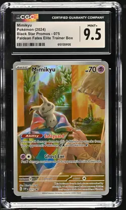 2024 Pokemon Paldean Fates ETB Mimikyu #75 CGC 9.5 - Image 1