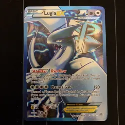 2013 Pokemon Black & White BW Plasma Storm Full Art Lugia EX Holo Foil 134/135 - Image 1