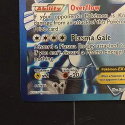 2013 Pokemon Black & White BW Plasma Storm Full Art Lugia EX Holo Foil 134/135 - Image 4