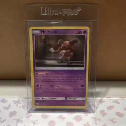 Pokemon Mr. Mime 11/18 Detective Pikachu Rare Holo 80 HP Basic English - Image 1