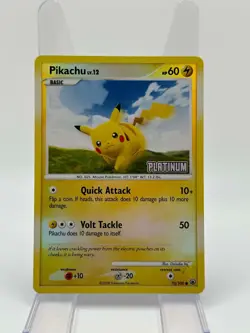 Pikachu 70/100 Pokemon Reverse Holo Foil FAST Shipping - Image 1