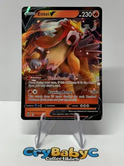 Pokemon Entei V 022/172 Brilliant Stars Sword & Shield ULTRA RARE - Image 1