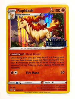 Rapidash - SWSH270 - Prerelease Stamped - Black Star Promo - Silver Tempest_99 - Image 1