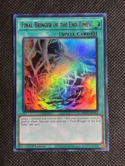 YuGiOh! - Final Bringer of the End Times MP25-EN254 Ultra Rare 1st Edition NM - Image 1