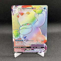 Galarian Darmanitan Vmax - 187/185 Vivid Voltage Rainbow Pokemon - NM/MINT - Image 2