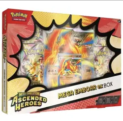 Pokemon TCG: Mega Evolution Ascended Heroes - Mega Emboar ex Box (2 Available) - Image 1