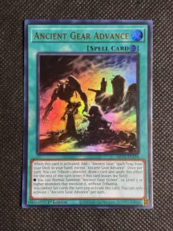 YuGiOh! - Ancient Gear Advance MP25-EN194 Ultra Rare 1st Edition Near Mint - Image 1