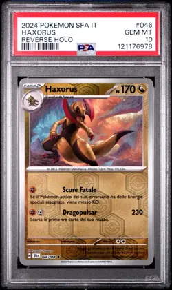 2024 POKEMON SFA ITALIAN IT 1/1 SHROUDED FABLE #046 HAXORUS PSA 10 Pop 1 💎💎💎 - Image 1
