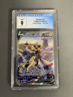 Pokemon Zeraora V Alt Art 166/198 Chilling Reign CGC 9 MINT - Image 2