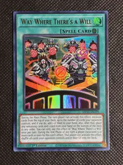 YuGiOh! - Way Where There's a Will MP25-EN199 Ultra Rare 1st Edition Near Mint - Image 1