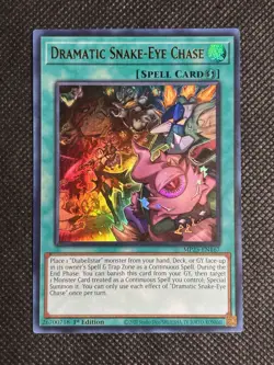 YuGiOh! - Dramatic Snake-Eye Chase MP25-EN167 Ultra Rare 1st Edition Near Mint - Image 1