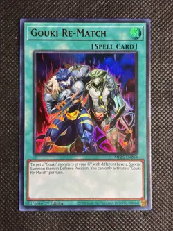 YuGiOh! - Gouki Re-Match MP25-EN283 Ultra Rare 1st Edition Near Mint - Image 1