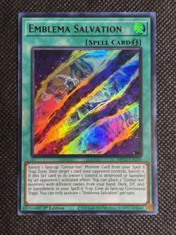 YuGiOh! - Emblema Salvation MP25-EN230 Ultra Rare 1st Edition Near Mint - Image 1