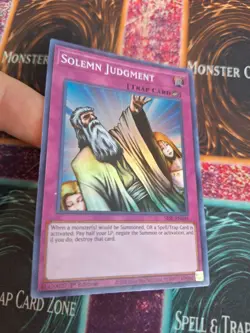 Yugioh Solemn Judgment SESL-EN045 Super Rare 1st Edition Near Mint - Image 2