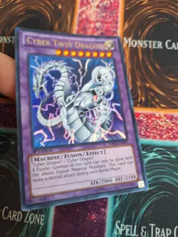 Yugioh Cyber Twin Dragon SDCR-EN037 Ultra Rare 1st Edition Near Mint - Image 2