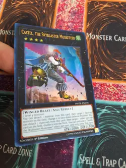 Yugioh Castel, the Skyblaster Musketeer DUDE-EN018 Ultra Rare 1st Edition NM - Image 2