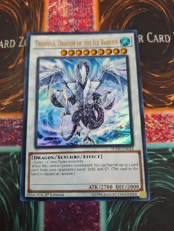 Yugioh Trishula, Dragon of the Ice Barrier DUDE-EN014 Ultra Rare 1st Edition NM - Image 1