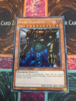 Yugioh Gate Guardian SGX2-END01 Secret Rare 1st Edition Near Mint - Image 1