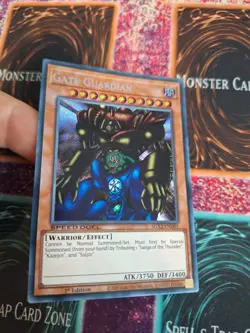 Yugioh Gate Guardian SGX2-END01 Secret Rare 1st Edition Near Mint - Image 2