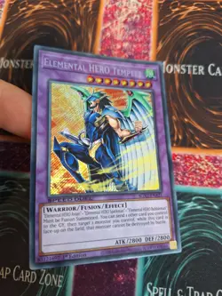 Yugioh Elemental Hero Tempest SGX2-ENA21 Secret Rare 1st Edition Near Mint - Image 2